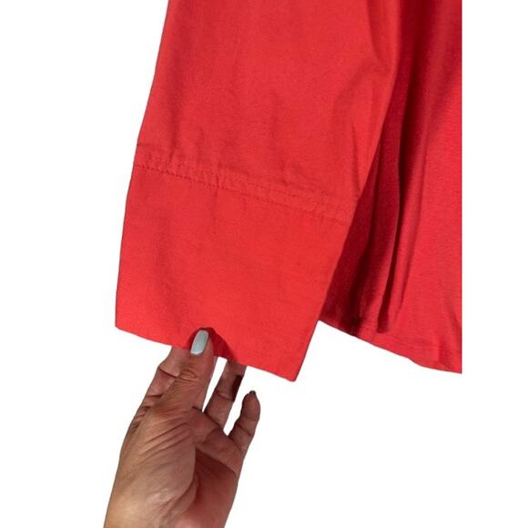 Zac & Rachel Pink Collared V-Neck Layered Button Down Shirt Women Sz L - Picture 5 of 8